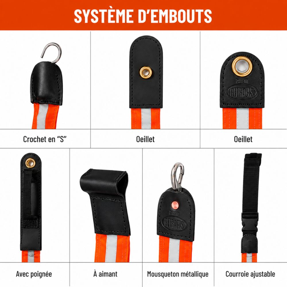 Barrière de sécurité RETRACTRᴹᴰ - Personnalisable