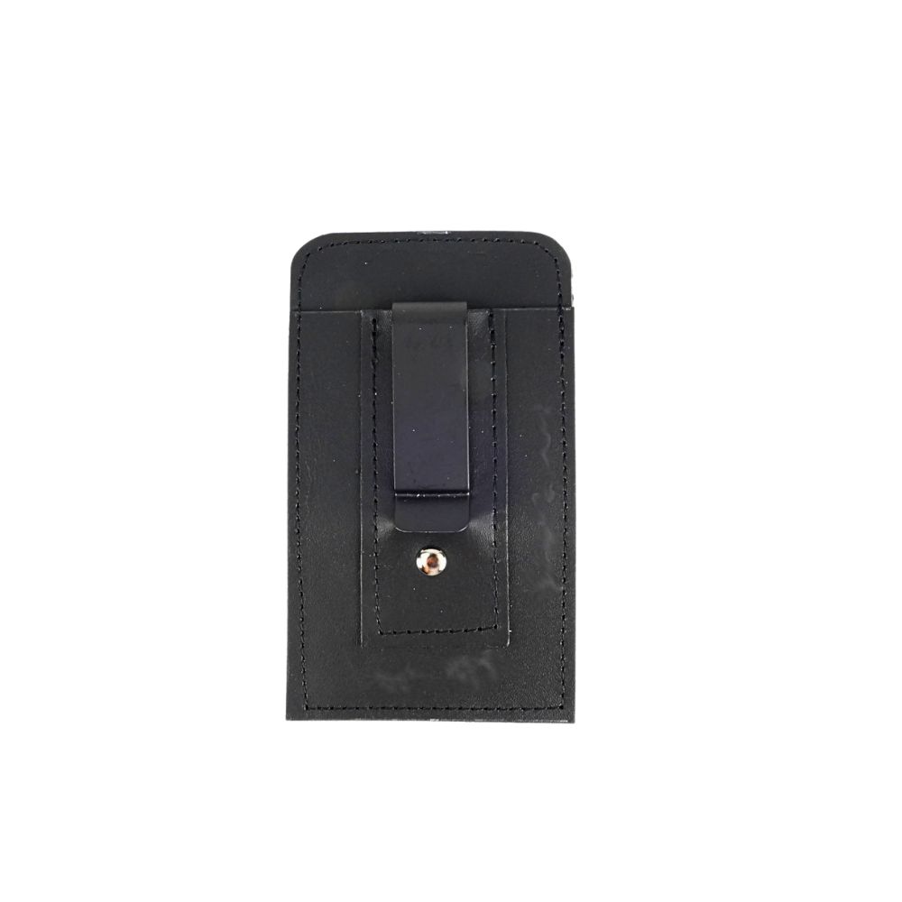 Leather shirt pocket pen holder with clip - ETUI97M