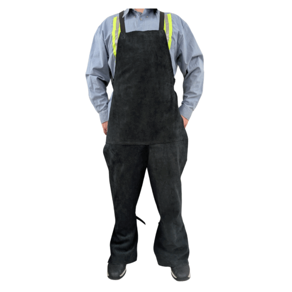 Thermal lance chaps – black suede