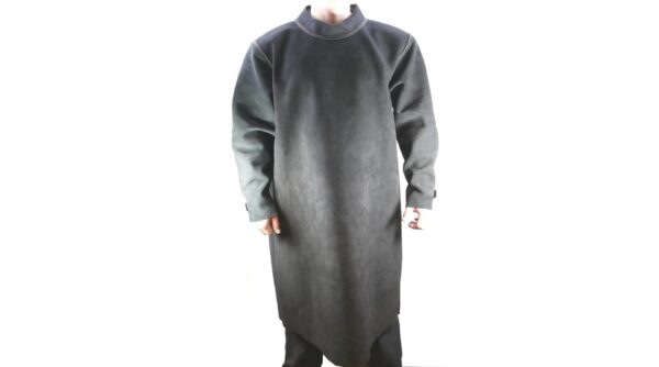 Suede protective coat with back opening – universal size - Image 3