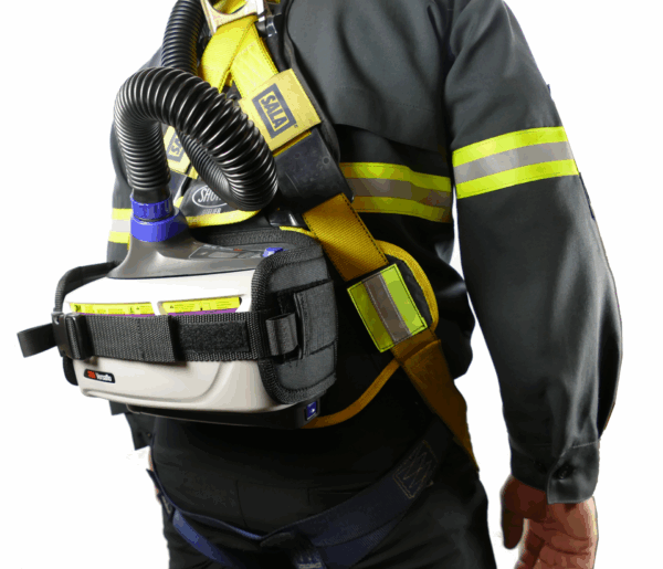 TR-600-08 back support for powered air purifying respirators